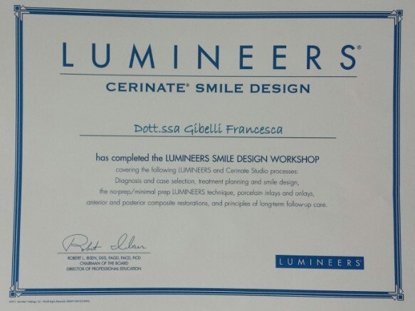 Attestato Luminieers Attestato Luminieers