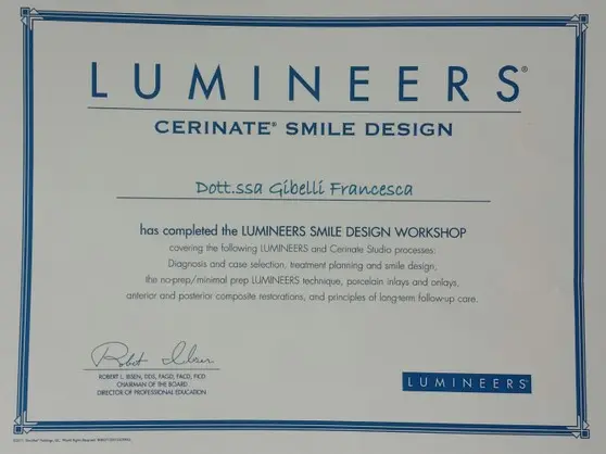 Attestato Luminieers Attestato Luminieers